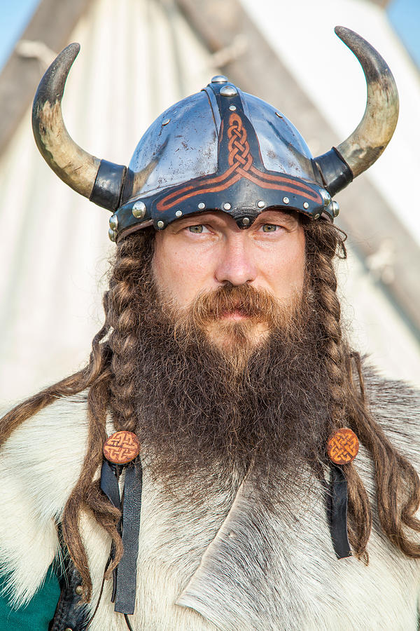 Portrait of Viking Photograph by Khosrork