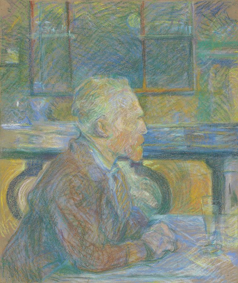 Vintage Painting - Portrait of Vincent van Gogh, 1887 #1 by Henri de Toulouse-Lautrec