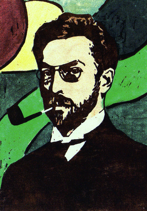 Portrait Of Wassily Kandinsky Painting