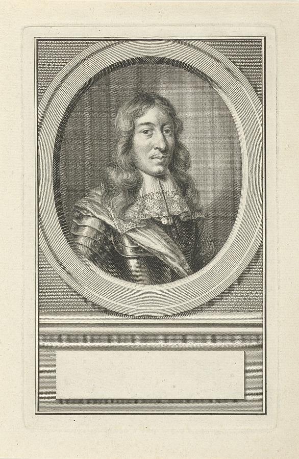 Portrait of Willem Joseph baron of Gendt, Jacob Houbraken, after Aert Schouman, 1747  Painting by MotionAge Designs