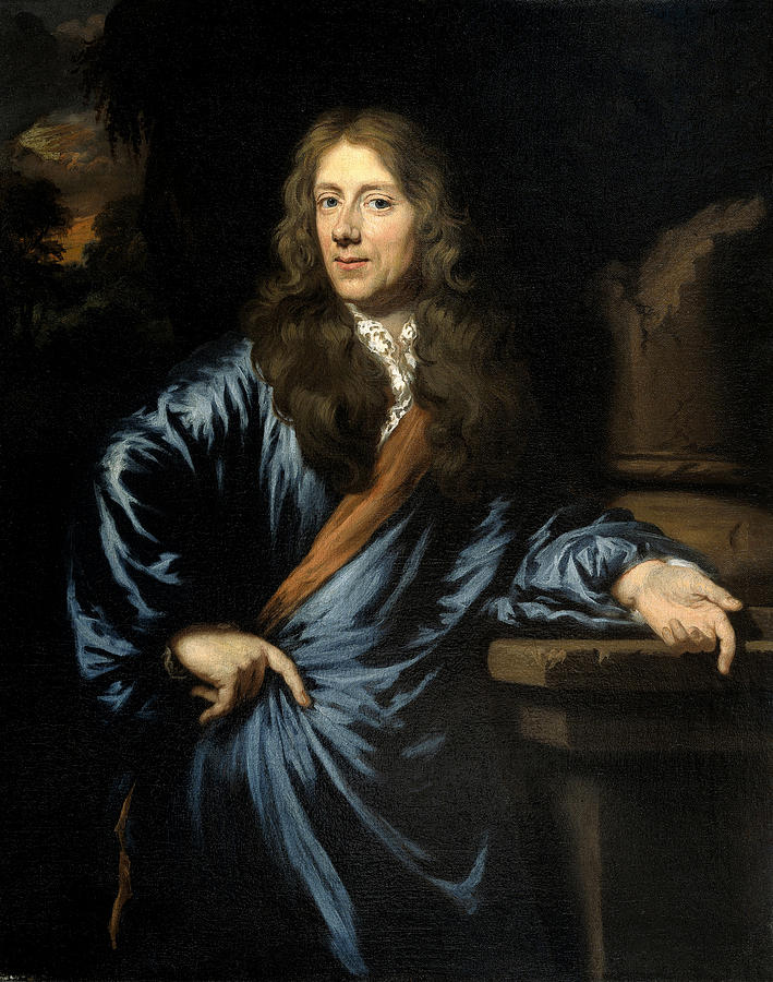 Portrait of Willem Pottey, lawyer and treasurer-general of Vlissingen  Painting by Nicolaes Maes