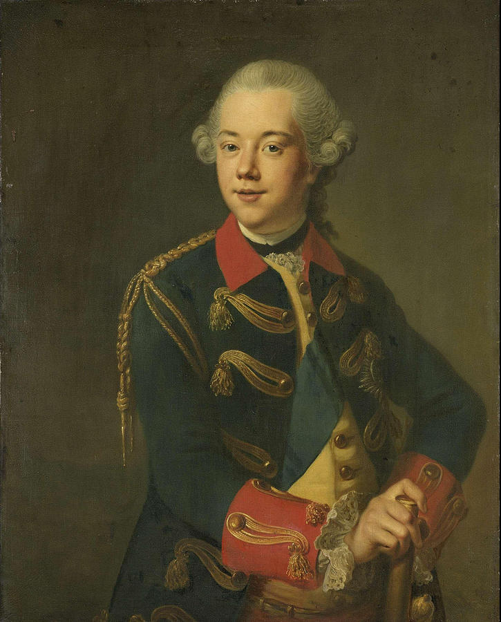 Portrait of William V Prince of Orange Nassau Painting by Johann Georg ...