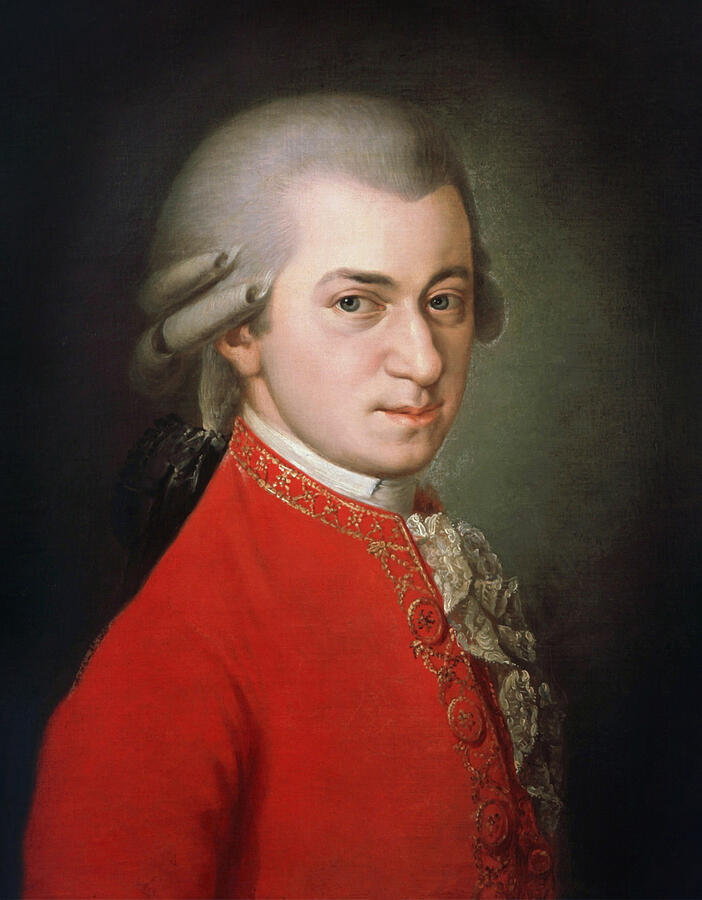 Portrait of Wolfgang Amadeus Mozart Painting - Portrait of Wolfgang Amadeus Mozart by The Luxury Art Collection