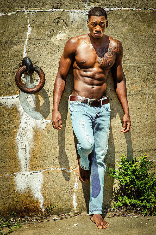 Portrait of Young Black Man in Hot Summer Photograph by Alexander Image