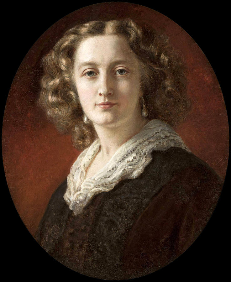 Portrait of Zofia Odescalchi Painting by Franz Xaver Winterhalter Portrait of Zofia Odescalchi Painting by Franz Xaver Winterhalter