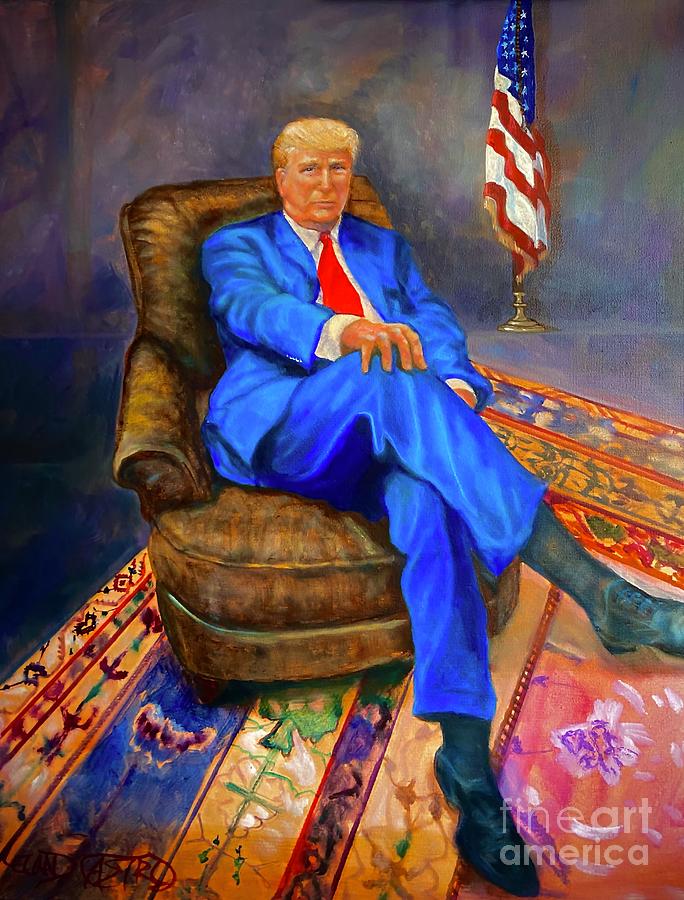 Portrait President Donald Trump  Painting by Leland Castro