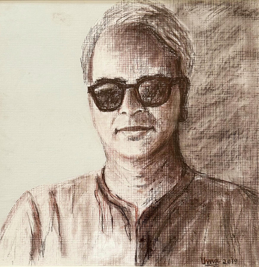 Portrait  Drawing by Uma Krishnamoorthy