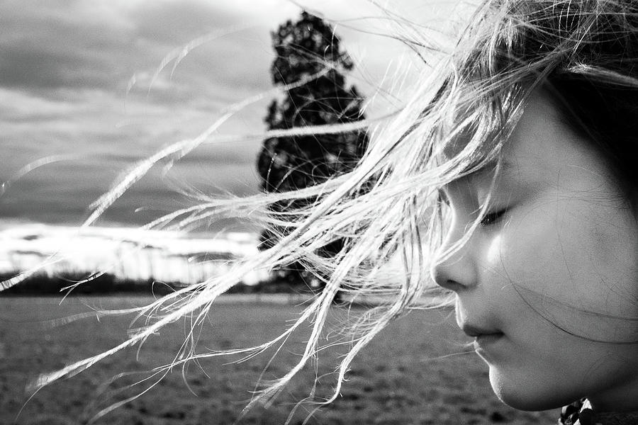 Portret in the wind Photograph by Tom Van den Bossche