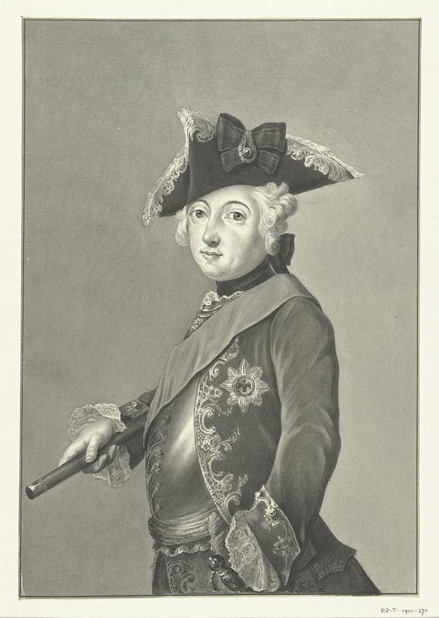 Portret van Friedrich Wilhelm III, Jean Bernard, 1775  Painting by MotionAge Designs