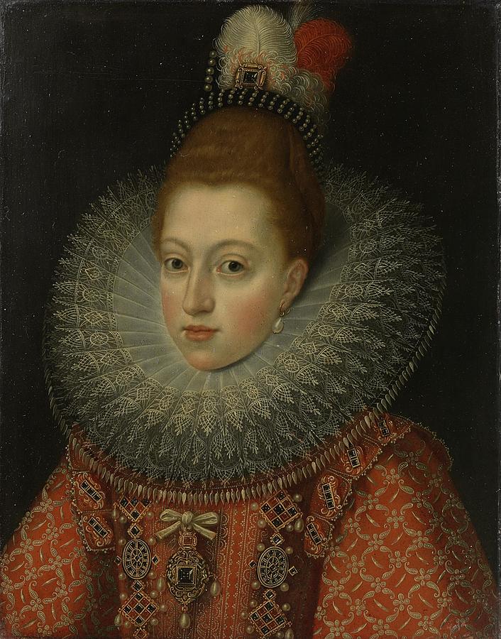 Portret van Margaretha van Oostenrijk 1584-1611 Echtgenote van Filips I ...