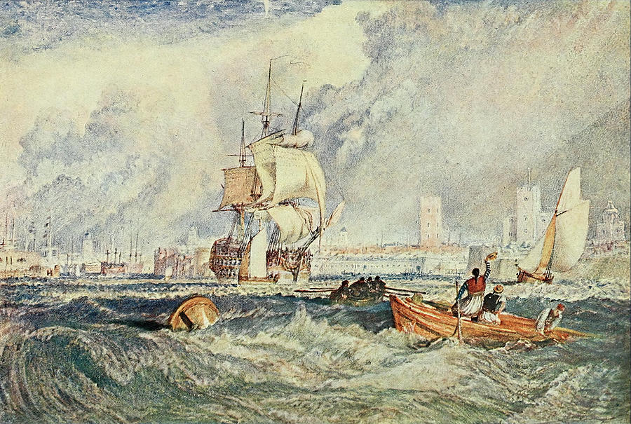 Impressionism Painting - Portsmouth by Joseph Mallord William Turner