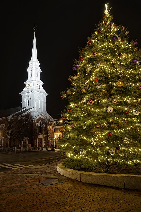 Portsmouth New Hampshire at Christmas Photograph by Colin Grady Fine