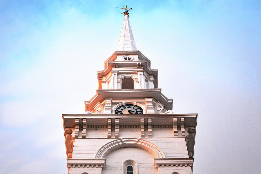 Portsmouth North Church Steeple Photograph by Eric Gendron