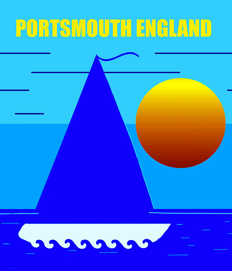 Portsmouth sailing Mixed Media by David Lee Thompson