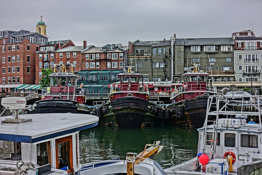 Portsmouth Tug Boats  Photograph by Patricia Caron