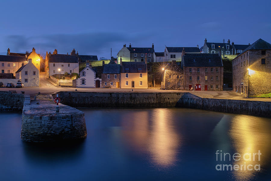 Portsoy Historic Harbour Just Before Dawn Photograph by Tim Gainey