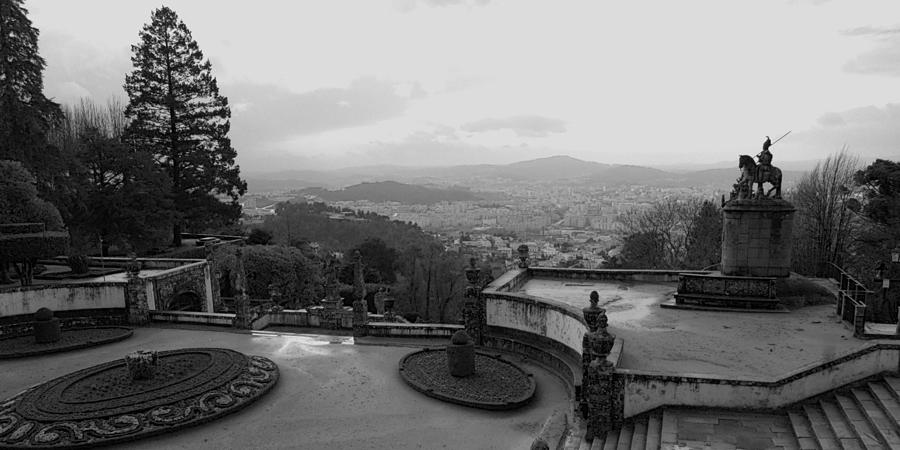 Garden And View Of Lamego In Portugal Clii Photograph
