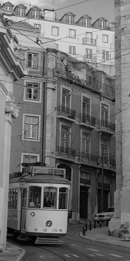 Portugal Xc Black And White Photograph