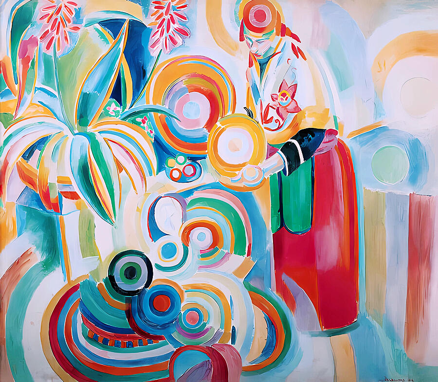 Portuguese Woman Painting by Long Shot Portuguese Woman Painting by Long Shot