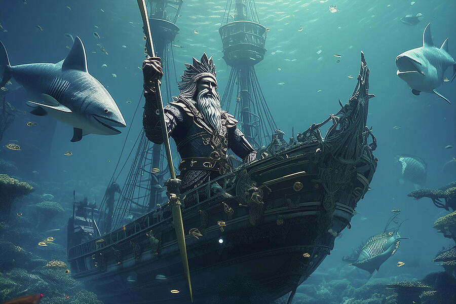 Sharks Photograph - Poseidon - 2 by Pete Federico Sharks Photograph - Poseidon - 2 by Pete Federico