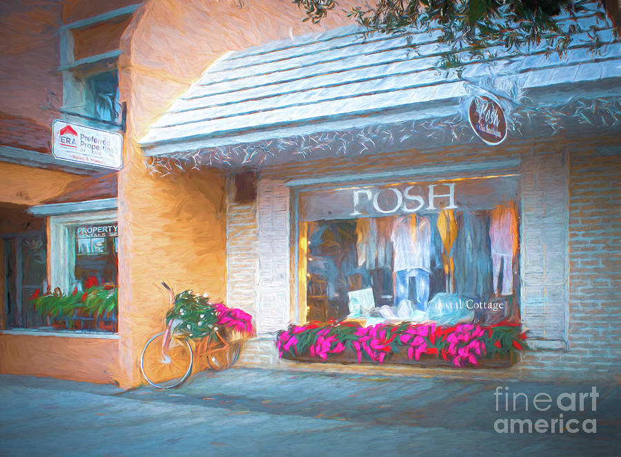 Posh Store, Venice, Florida, Painterly Photograph by Liesl Walsh