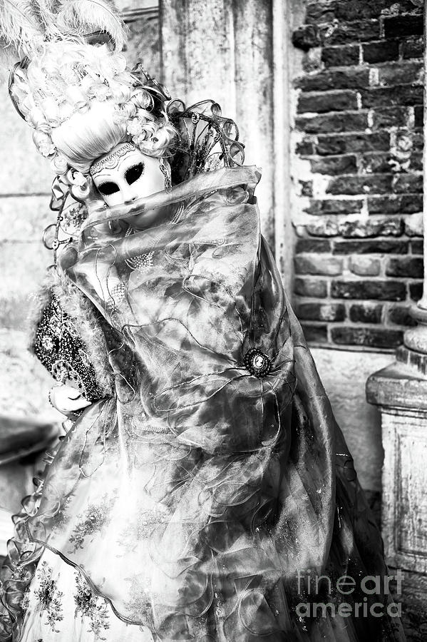 Posing at Carnevale in Venice Photograph by John Rizzuto