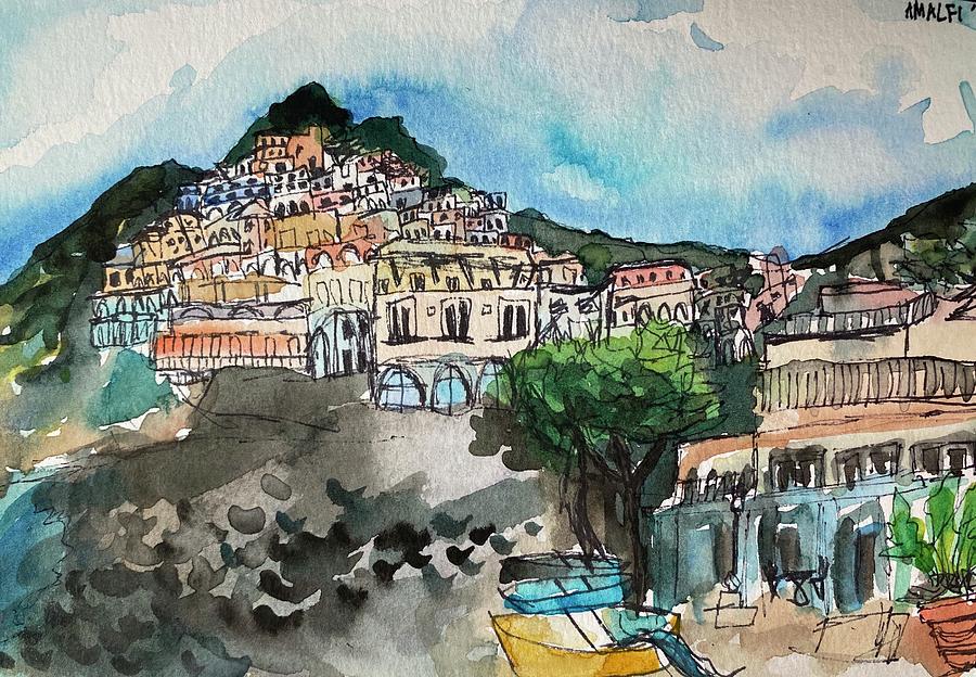 Positano Painting by Meredith Palmer