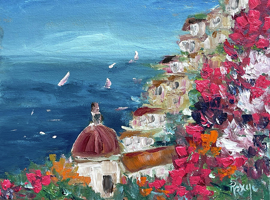 Positano Painting by Roxy Rich