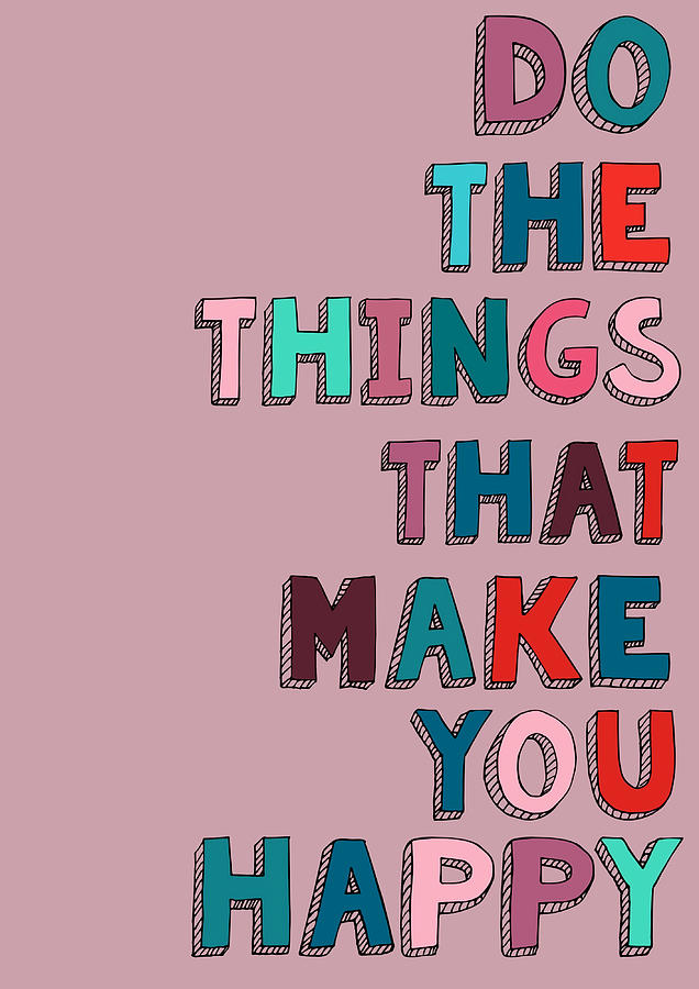 positivity quote Poster 80s Painting by Patel Reece - Pixels