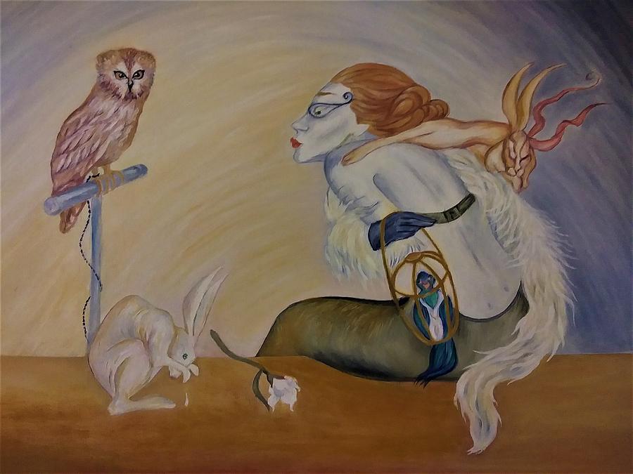 Possessing Lifes Creatures as Adornments Painting by Vivian Aaron