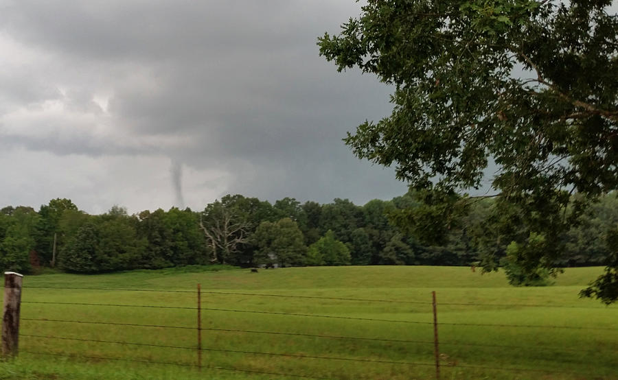 Possible Brief Funnel Cloud Near Cross Plains, Tennessee 8/30/20 Photograph by Ally White