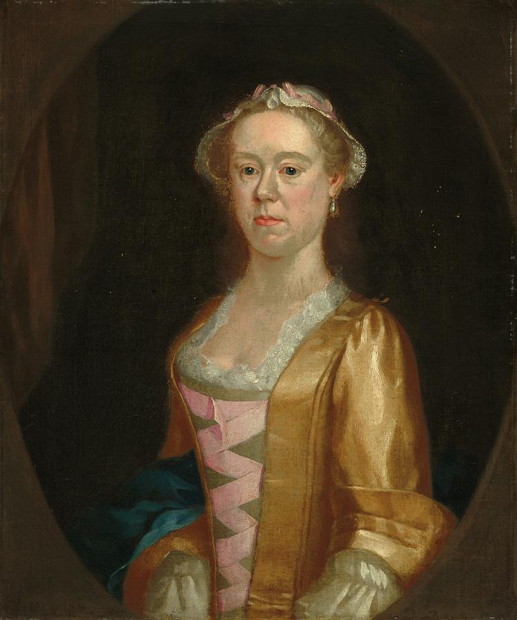 POSSIBLY BRITISH 18TH CENTURY Portrait of a Lady, c. 1730 Painting by MotionAge Designs