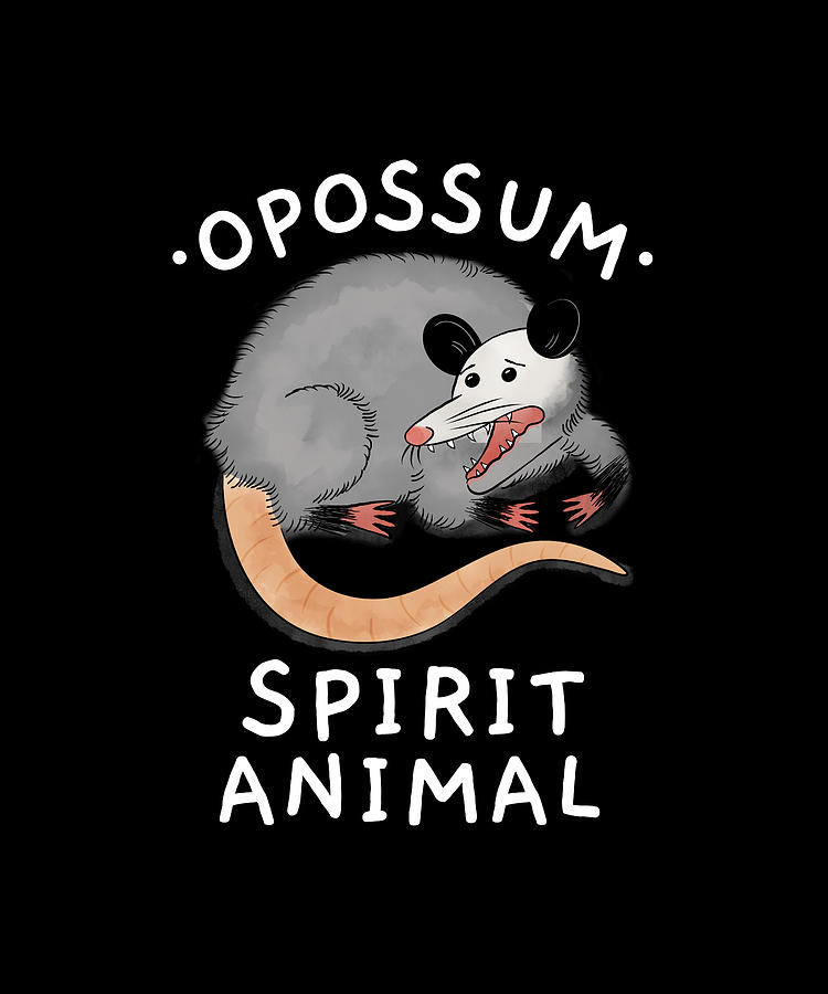 Anxiety Digital Art - Possum Spirit Animal by Me