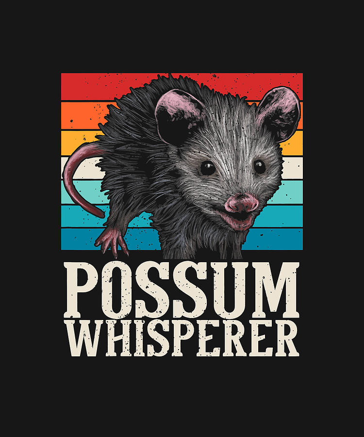 Possum Whisperer Street Cat Opossum Animal Phalanger Drawing by ...