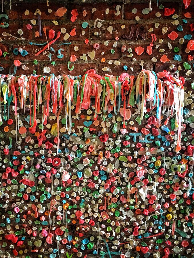 Post Alley Gum Wall - 2 Photograph by Jerry Abbott