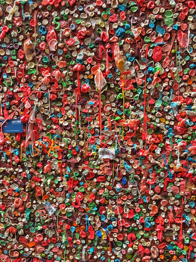 Post Alley Gum Wall - 3 Photograph by Jerry Abbott