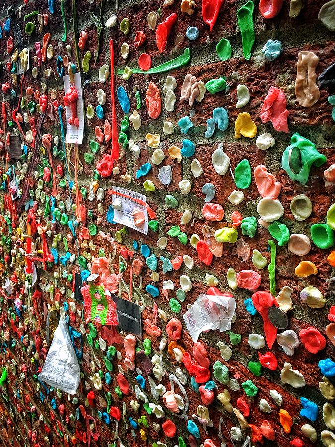 Post Alley Gum Wall - 4 Photograph by Jerry Abbott