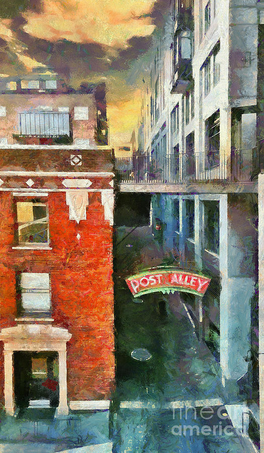 Post Alley Seattle #4 Digital Art by Susan Parish
