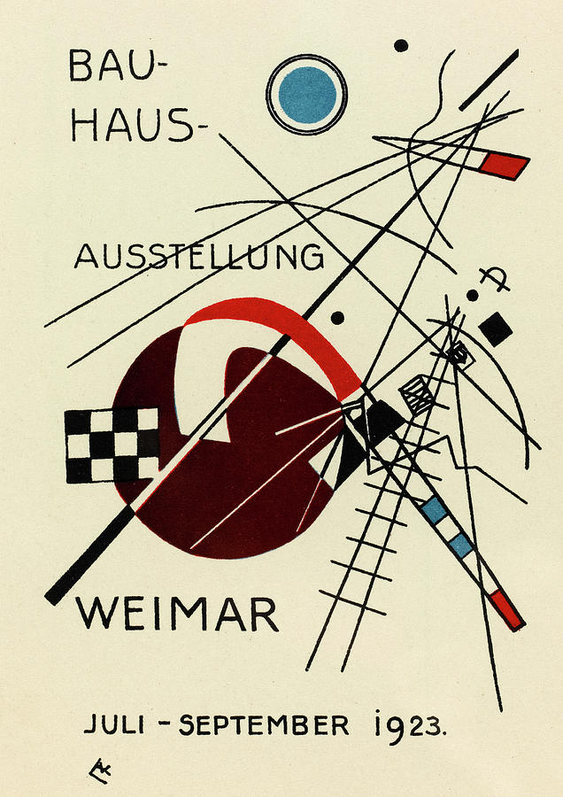 Postcard For The Bauhaus Exhibition 1923 Painting By Wassily Kandinsky