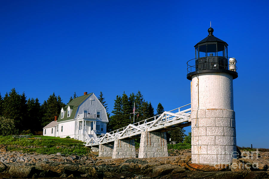 Postcard from Marshall Point Lighthouse Photograph by Olivier Le Queinec