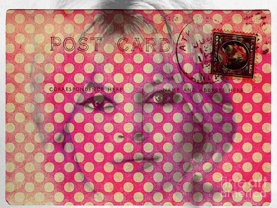 Postcards from Hollywood Brigitte Bardot Digital Art by Edward Fielding