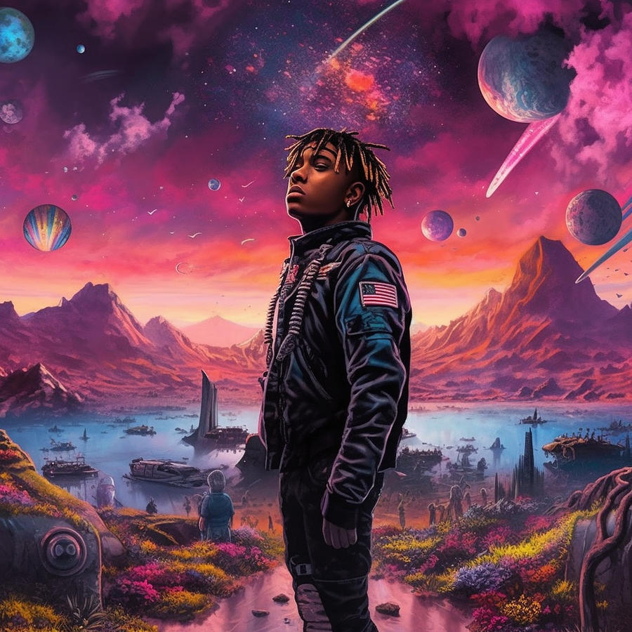 Poster a juice wrld cover epic background bf f bf afcebe, by Asar ...