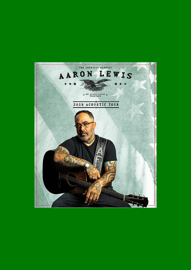 Poster Aaron Lewis The Acoustic Tour 2023 Hg01 Digital Art by Hastuti