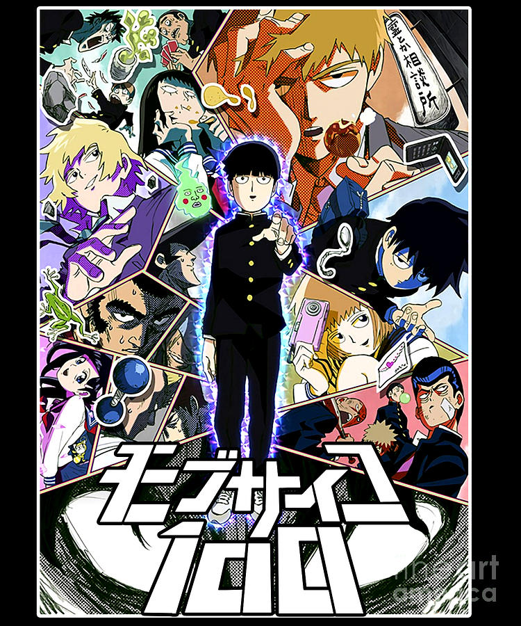 Poster All Characters Mob Psycho 100 Drawing by Fantasy Anime - Fine Art  America