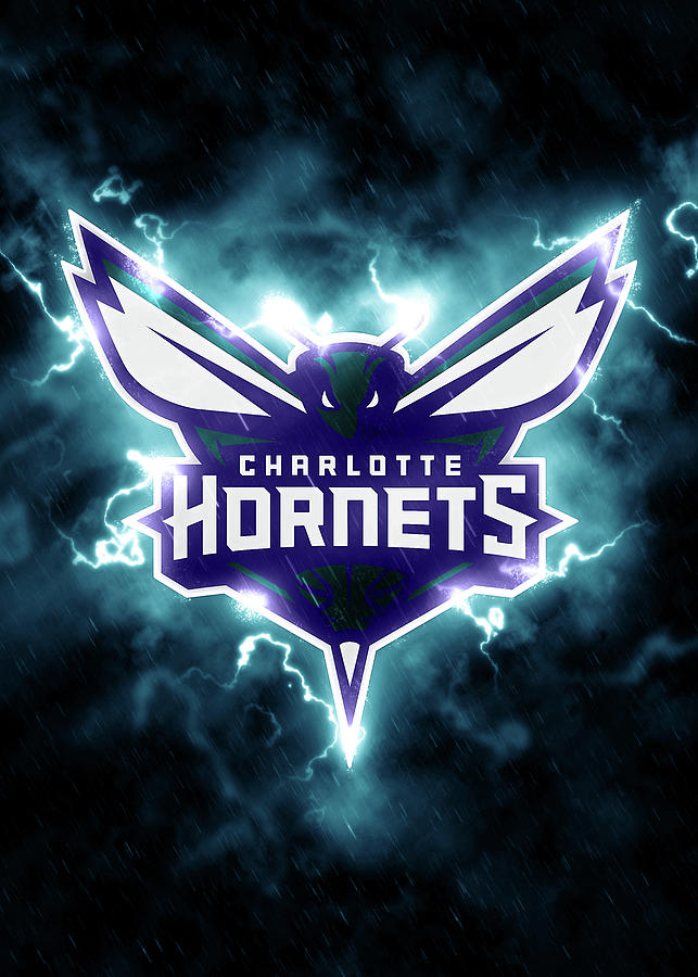 Poster Basketball Charlotte Hornets Drawing by Leith Huber - Fine Art ...