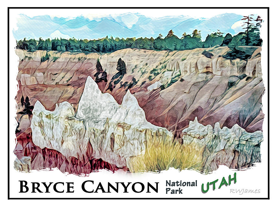 Poster Bryce Canyon NP 12x16 250h 0005 156 Digital Art by Robert James ...