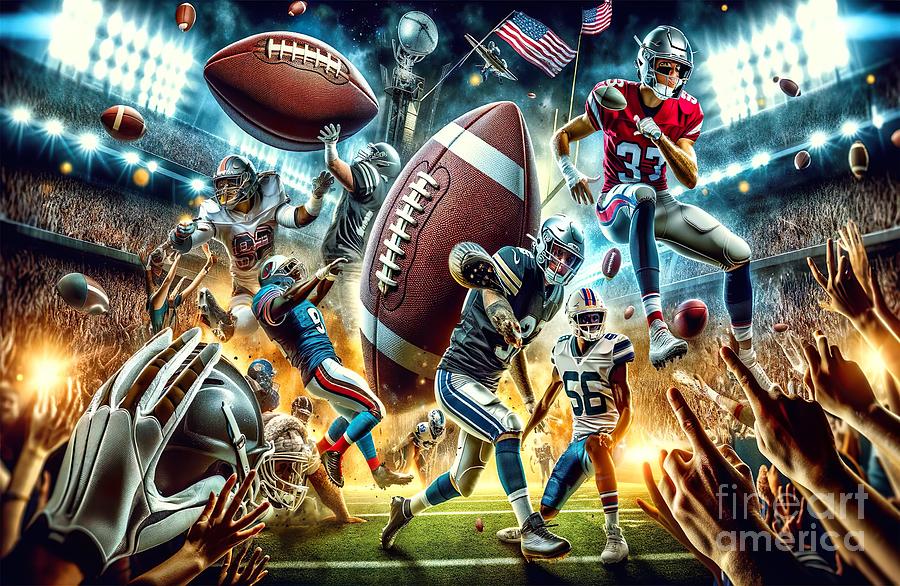 Collage Digital Art - Poster collage of football -1 by Movie World Posters