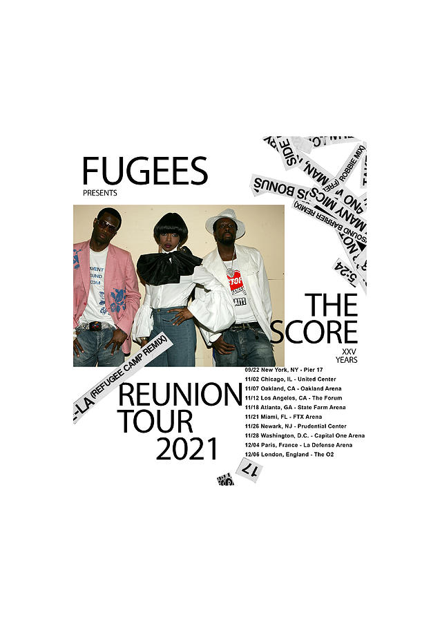 Poster Fugees Reunion Tour 2021 Dates Sk77 Digital Art by Sarah Kusuma