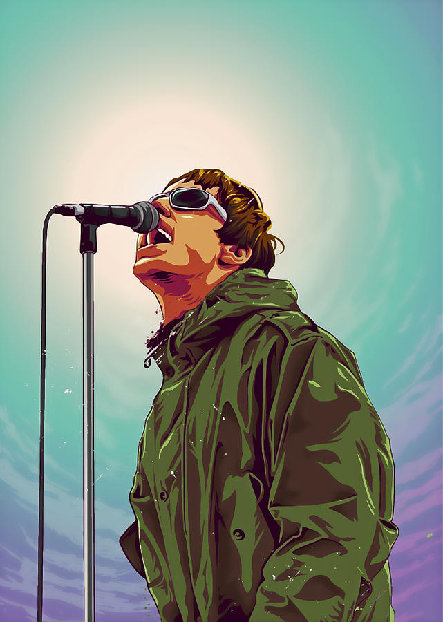 Poster Oasis Band Digital Art by Louise Jefferson - Fine Art America