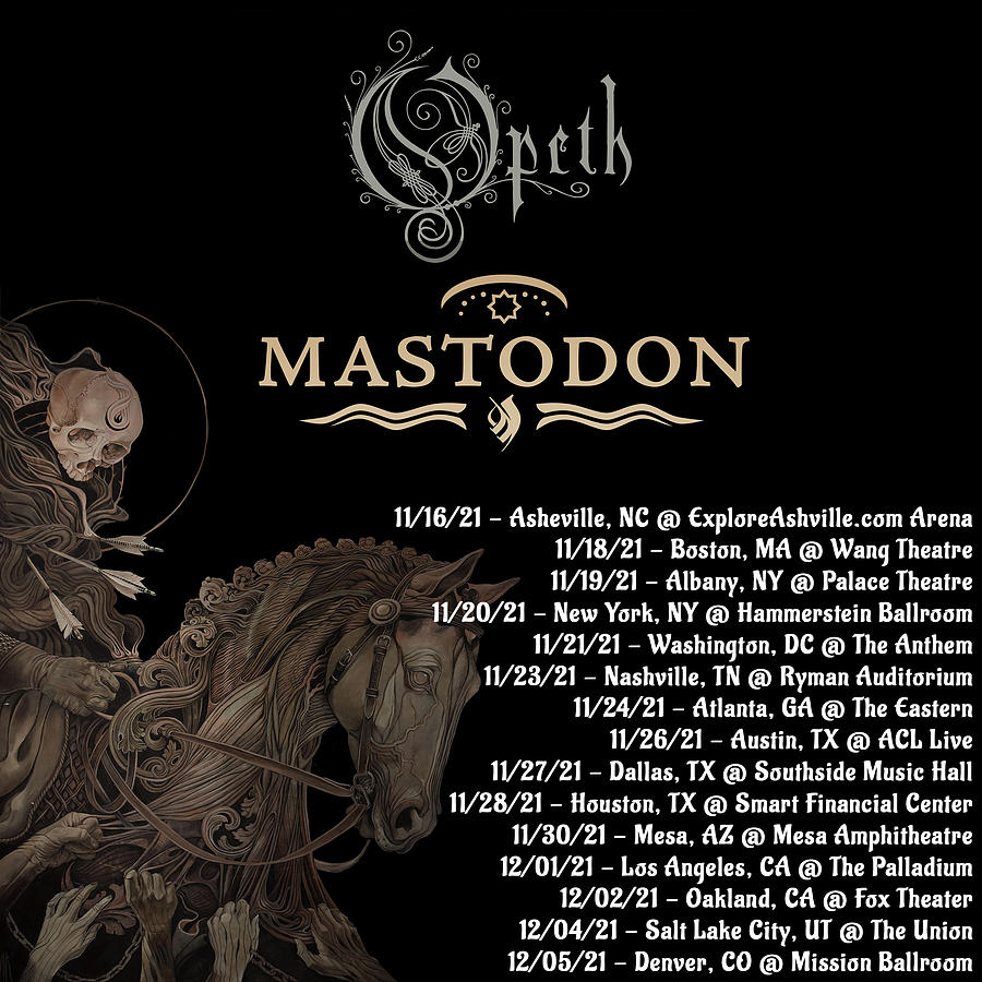 mastodon opeth tour setlist